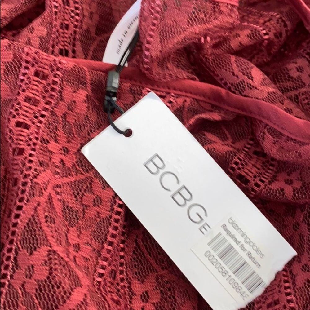BCBGeneration Cross Back Ruffle Sleeve Tee - Picture 7 of 8